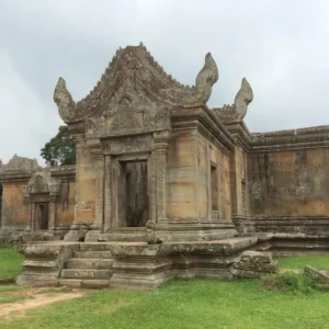 The other side of Preah Vihear with the chop at the top of the temple. Preah Vihear which is a UNESCO World Heritage site.
